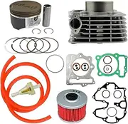85mm Air Cylinder Block & Piston Rings & Gasket & fuel Oil Tube & Oil Fuel Filter Kit For XR400 1996-2004 12100-KCY-670