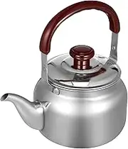 Zerodeko Stainless Steel Whistling Kettle Handle Teapot for Induction Gas Stoves Large Capacity for Tea Water Boiling Thoughtful Design for Smooth Pouring