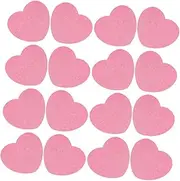 IWOWHERO Facial Cleansing Sponges Set of 20 Heart Exfoliator Sponge Soft Wood Pulp Material for Gentle Skin Care