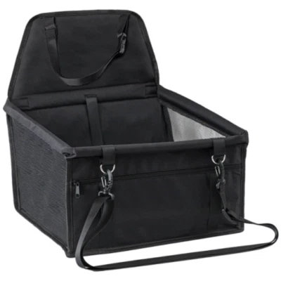 Premium Pet Car Booster Seat Foldable Travel Carrier Cage For Small Dogs Cats