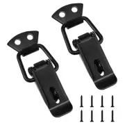 Stainless Steel Black Toggle Latches, Spring Loaded Toggle Door Lock Clasp