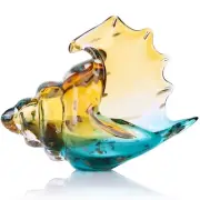 XMGZQ Hand Blown Glass Conch Seashell Figurine Home Decor Art Glass Sculpture...