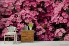 3D Pink Floral Wallpaper Wall Mural Removable Self-adhesive 239