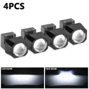 4x 1.5'' Mini Headlight Bi LED Projector Lens Hi-Lo Beam Retrofit Universal Kit