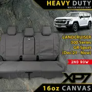 Toyota Landcruiser 300 Series GR Sport XP7 Heavy Duty Canvas 2nd Row Seat Covers (Made to Order)