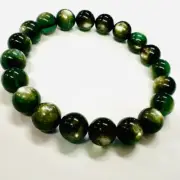 RARE! Green Lepidolite Monet Crystal Bracelet 10mm