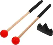 Kisangel 1 Set Tongue Drum Mallet with Polished Edges Durable for Beginners Professionals Musical Percussion Instrument Stick for Xylophone Marimba Performance