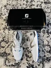 New Men's Size 11.5 FootJoy HyperFlex Golf Shoes 51080 Grey/White/Blue