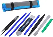 Professional Opening Pry Tool Repair Kit with Non-Abrasive Nylon Spudgers and Anti-Static Tweezers, 8 Piece Set