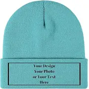 [ZMvise] Custom Unisex Beanies for Men Women Personalized Beanie Winter Knitted Caps Hat