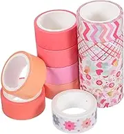 12 Rolls Decorative Tape for Scrapbooking Journaling and Projects Unique Patterns Easy to Tear Durable for Creative Decoration and Personalization