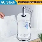 Kitchen Roll Paper Towel Holder Bathroom Tissue Stand Rack Stainless Free Stand