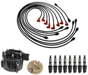 ACDelco Ignition Kit Distributor Rotor Cap Wire Spark Plugs For GMC C15 K25 5.7