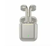 Wireless Headphones, Waterproof Bluetooth, Charging Case, Noise Reduction White