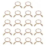 Fuel Line Hose Clips, 18Pcs 9mm Zinc Plated 65Mn Steel Tubing Spring Clamps
