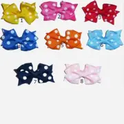 Puppy Bows ~ 1 for 3.50 2 for 5.50 double loop dots hair bowknot bow bands or