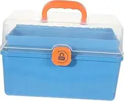 Household Medicine Case Portable First Aid Box with Handle Durable Plastic Storage Container Lightweight Multi Organizer for Home Office School Outdoor Travel
