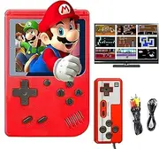 PTEROMYS Retro Handheld Game Console with 500 Classical FC Games-2.8 Inches Screen Portable Video Game Consoles (Game-red)