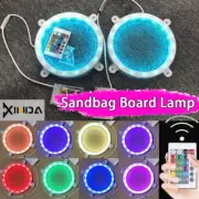 Cornhole 2 Pack LED Toss Board Sports Night Light Remote Control Game Set with