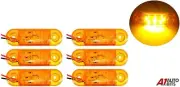 6x 12v Led Amber Orange Side Marker Lights Indicator Trailer Truck Lorry Van Bus