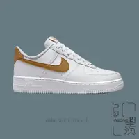 在飛比找蝦皮商城優惠-NIKE NSW AIR FORCE 1 芥末黃 白 女款 