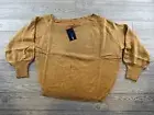 Fashion Nova Sway My Way One Shoulder Pullover Sweater Brown Size XL NWT