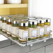 ® Pull Out Spice Rack Organizer for Inside Kitchen Cabinets - 8-1/4 inch Wide...