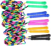 GOOHOCHY 5pcs Slub Design Jump Rope Durable Skipping Rope Portable Exercise Equipment for Boys Mixed Color for Fitness and Fun Activities
