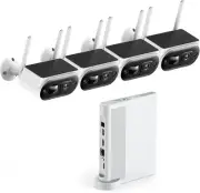Solar Security Cameras Wireless Outdoor, CAMCAMP 2K Home Camera...