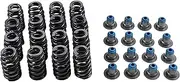 YLQASOON 16 Pcs 560'' Lift LS6 Beehive Valve Springs and Hat Seals 12713265 12499224 12482063 Compatible with Chevrolet GM 4.8 5.3 5.7 6.0 6.2 LS1 LS2 LS3 LS6