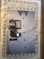 The Whole Country Caboodle #185 Gert The Guild President Applique Pattern DIY