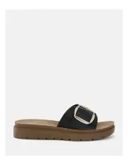 [Novo Shoes] Stori Slides in Black