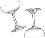 Stylish Vintage Glass Goblet Set of 2 Elegant Cocktail Martini Glass Cup for Home Party Bar Use