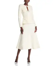 Self-Portrait Sequined Knit Tailored Midi Dress