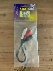Calrad Electronics Audio Accessories 35-525B "Y" Cable 1 RCA Male to 2 Female