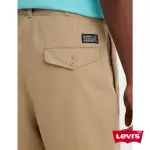 【LEVIS 官方旗艦】滑板系列 男款 寬鬆版卡其休閒短褲 / 淺卡其 熱賣單品 A4323-0001