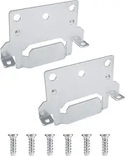 116791 Mounting Plate and 110789 Screws Compatible with IKEA Bed Frame Part # 116791 (16791-2P+110789-6P)