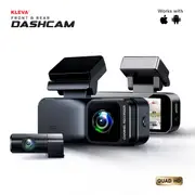 Kleva 2K Quad HD Front & Rear Dash Cam Full HD Car Dashboard Recorder