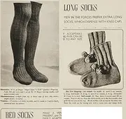 Knit Vintage Longs Socks and Bed Socks Patterns - Long Socks Knitting Pattern - Bed Socks Knitting Pattern - Socks to Knit Patterns