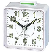 在飛比找momo購物網優惠-【CASIO 卡西歐】復古造型輕巧指針鬧鐘(白-TQ-140