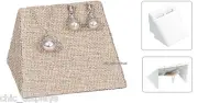 Earring Pendant Mini Display Set Burlap Jewelry Display Holder Earring Display