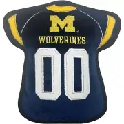 Pets First NCAA Football Jersey Shaped Chew Toys for Dogs & Cats with Squeaker