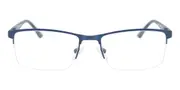 Rectangle Semi Rimless Metal Women’s Glasses Online Blue Size 52 - Lenses Included - Private Health Rebate - Blue Light Block - SmartBuy Collection