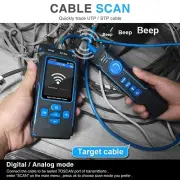RJ45 LCD Display Cable Tracker Lan Tester PoE Ethernet CAT5 CAT6 Network Tools