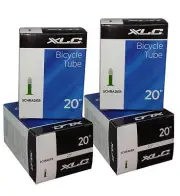 (4 Pack) XLC Tube 20" x 1.25-1.60" Bike Inner Tube Schrader Valve 32mm Bicycle