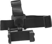 PEPLAYTAL 1 Set Head Mounted Phone Stabilizer with Headband Lanyard Convenient Mobile Phone Holder for Hands Photography Video Recording for Walking Outdoor Activities