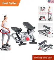 Twist Stepper Machine with Resistance Bands: Compact Cardio Workout Solution