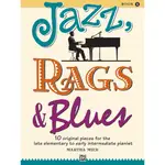 【599免運費】JAZZ, RAGS & BLUES BOOK1+ONLINE AUDIO 00-6642