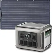 ALLPOWERS Portable Power Station R2500 2016Wh 2500W and 200W Flexible Solar Panel, LiFePO4 Supply Backup w/ 2500W(4000W Peak) AC Outlets, UPS Solar Generator MPPT for Outdoor RV Camping Home Emergency