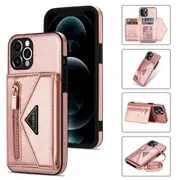 Multi-Function Card-Slot Wallet-Style Messenger Phone Case iPhone 12/12 Pro